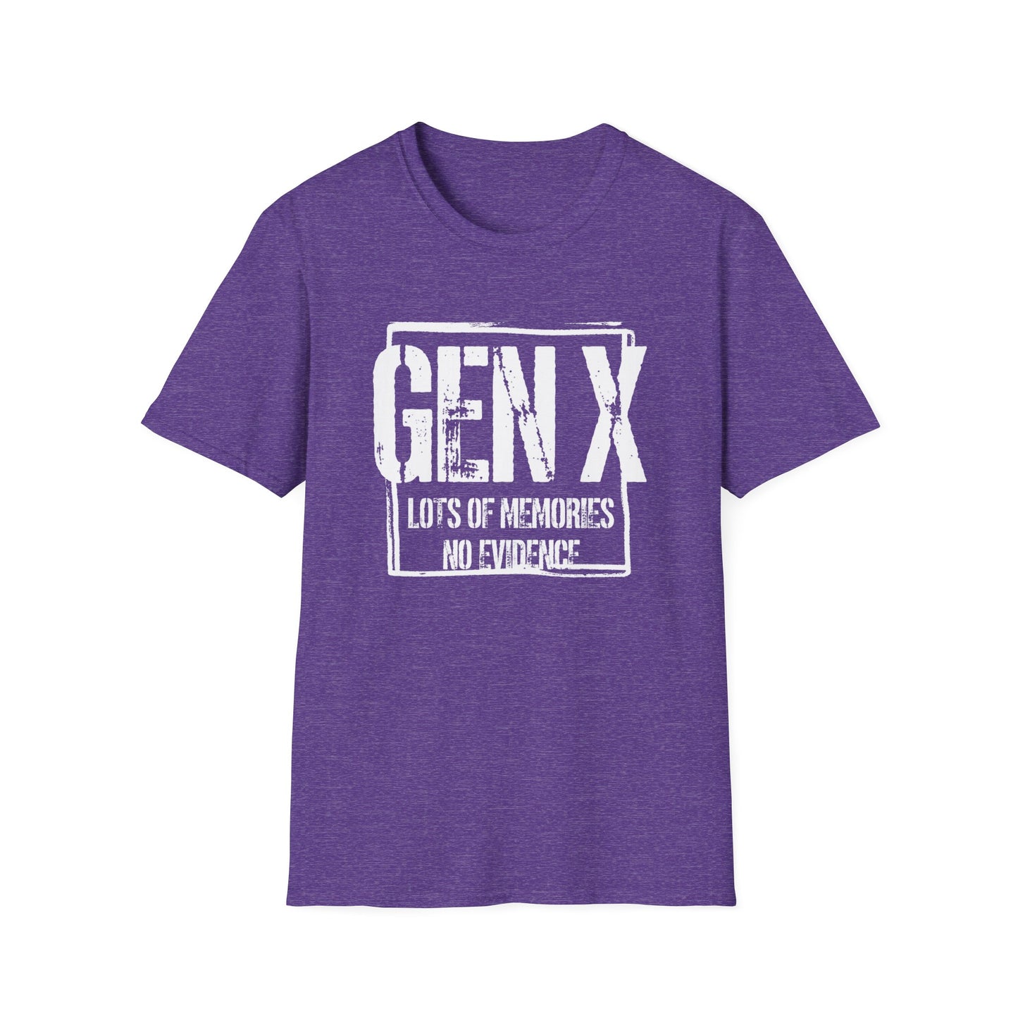 Gen X T-Shirt - "Lots of Memories No Evidence" Vintage Retro Tee