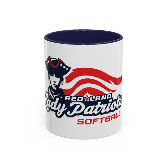 Accent Coffee Mug - Redland Lady Patriots Softball Logo (11/15oz)