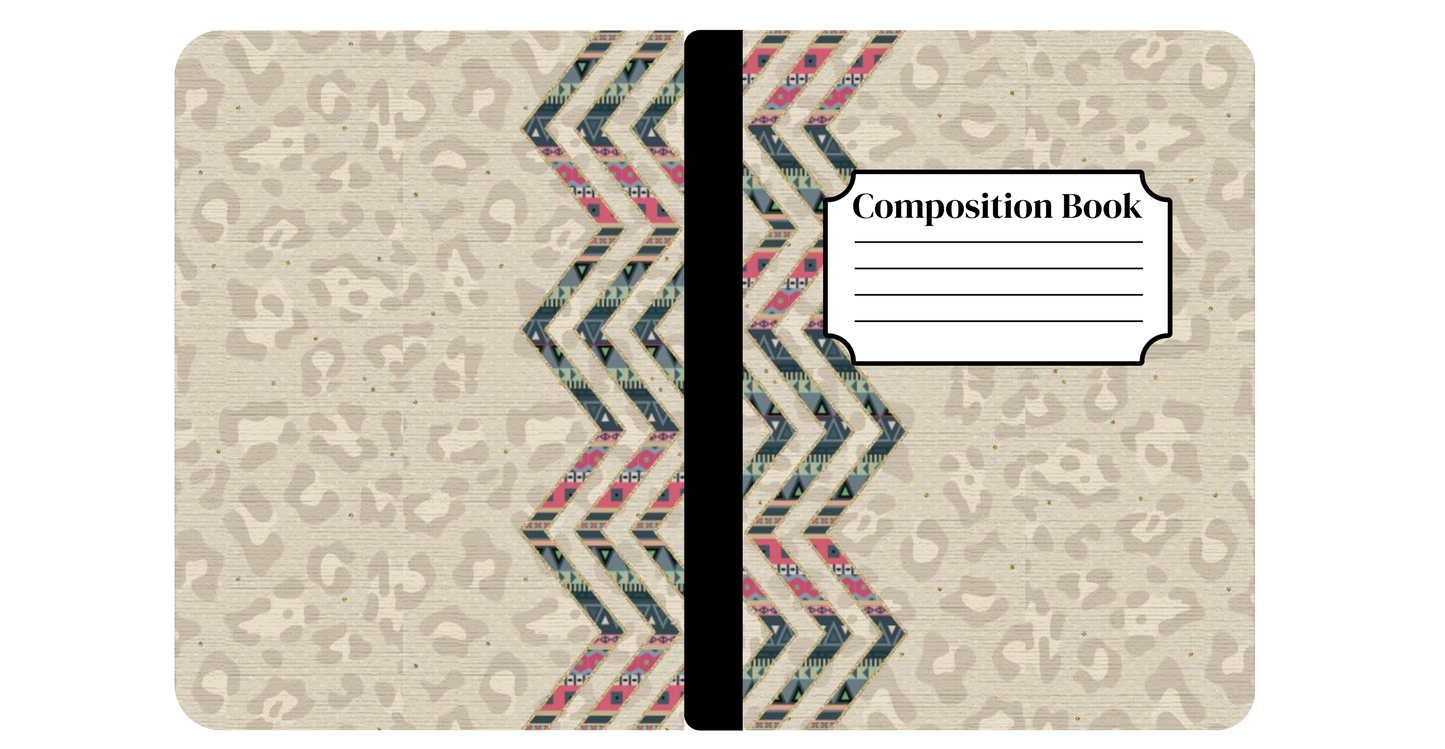 Leopard Aztec Notebook Cover