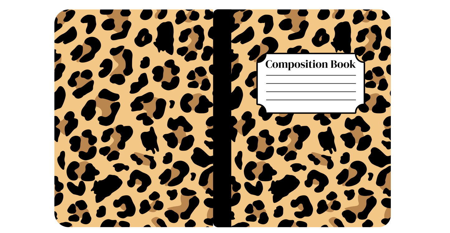 Classic Leopard Print Notebook Cover