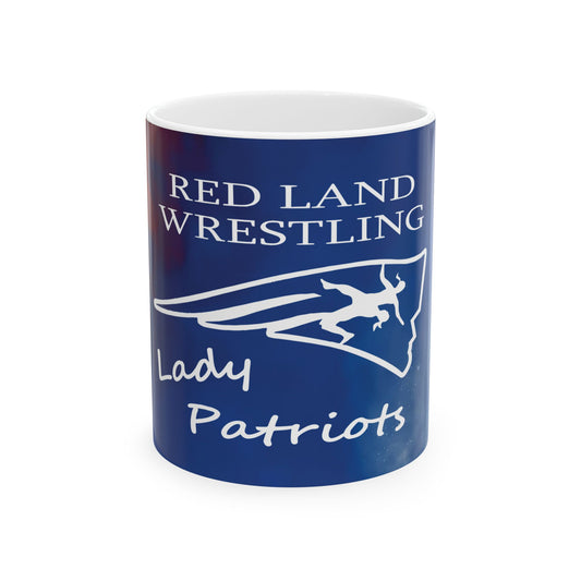 Red Land Lady Patriot Wrestling Coffee Mug