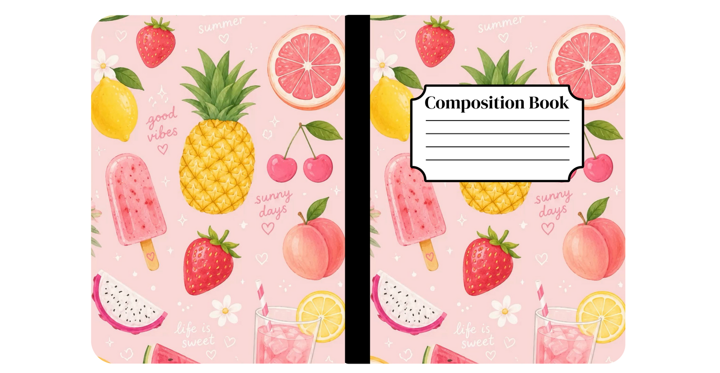 Summer Fruit Notebook Cover