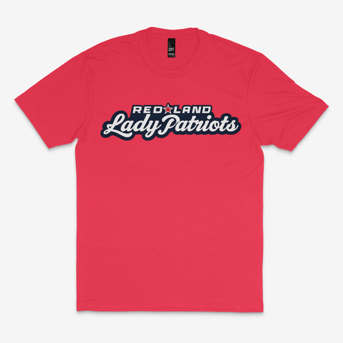 Red Land Lady Patriots Script Unisex Perfect Tri Tee