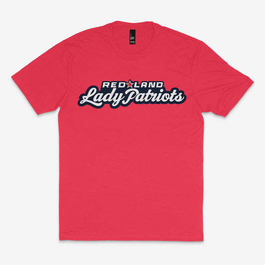 Red Land Lady Patriots Script Unisex Perfect Tri Tee