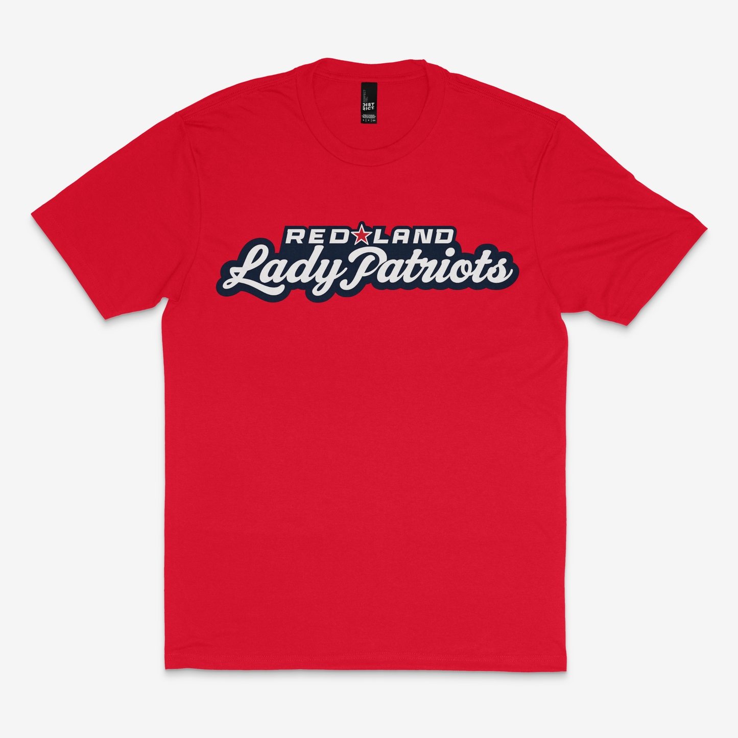Red Land Lady Patriots Script Unisex Perfect Tri Tee
