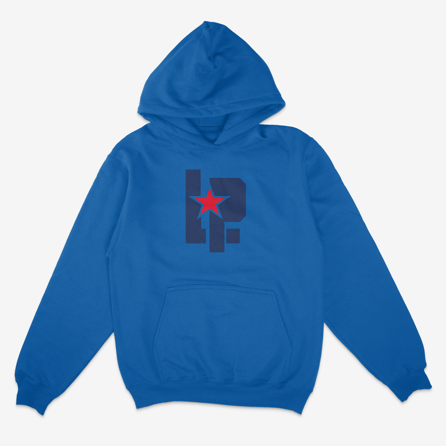 Red Land Lady Patriots Softball Logo Pullover Hoodie
