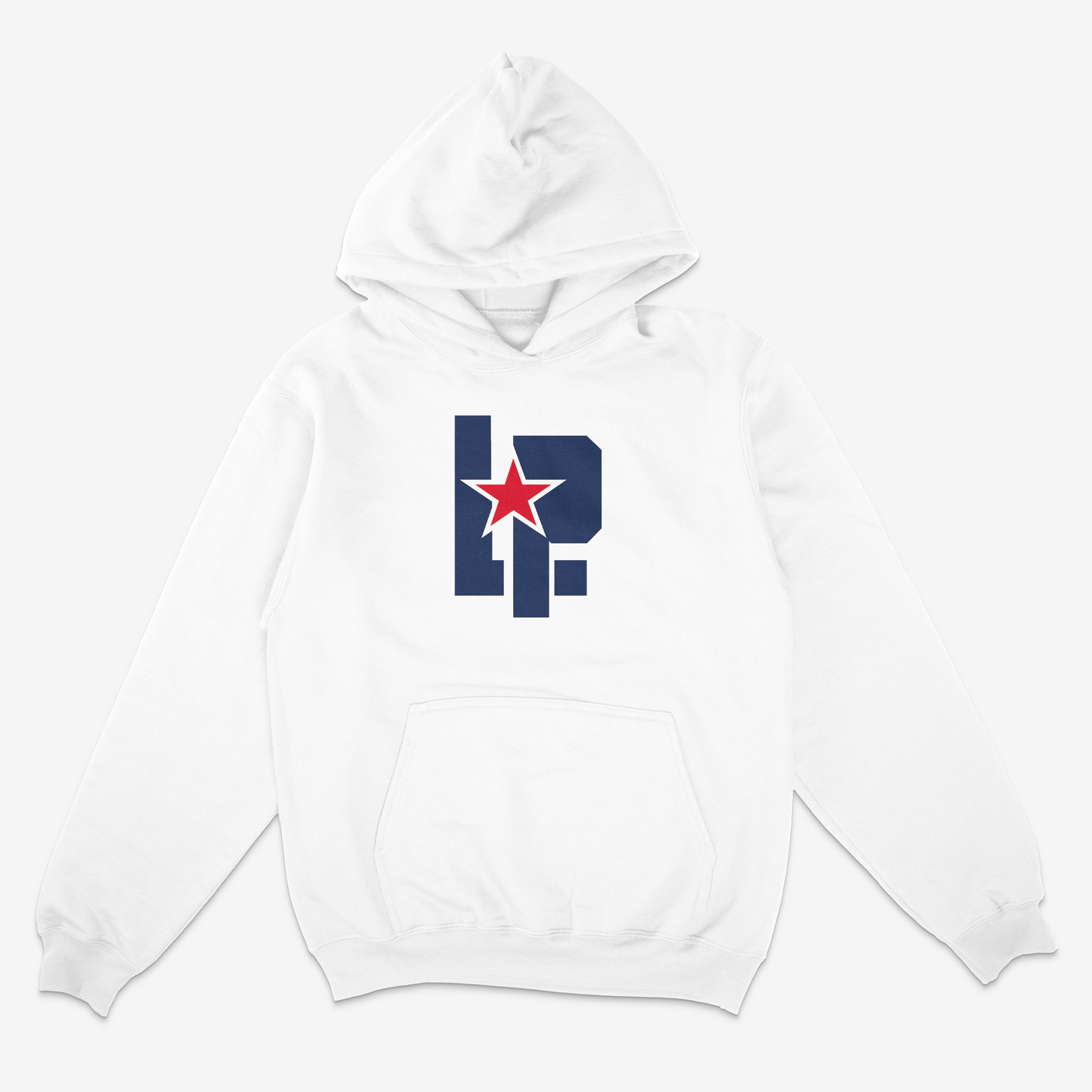 Red Land Lady Patriots Softball Logo Pullover Hoodie