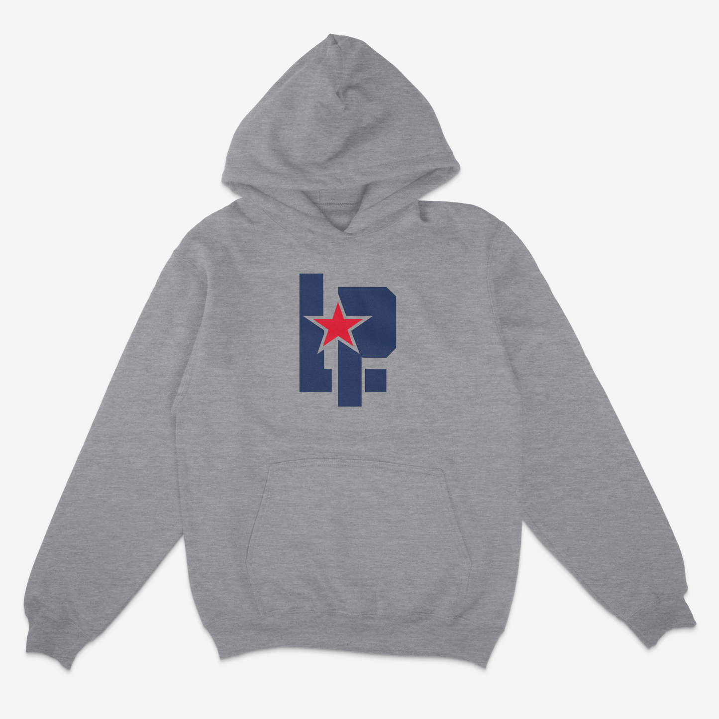 Red Land Lady Patriots Softball Logo Pullover Hoodie