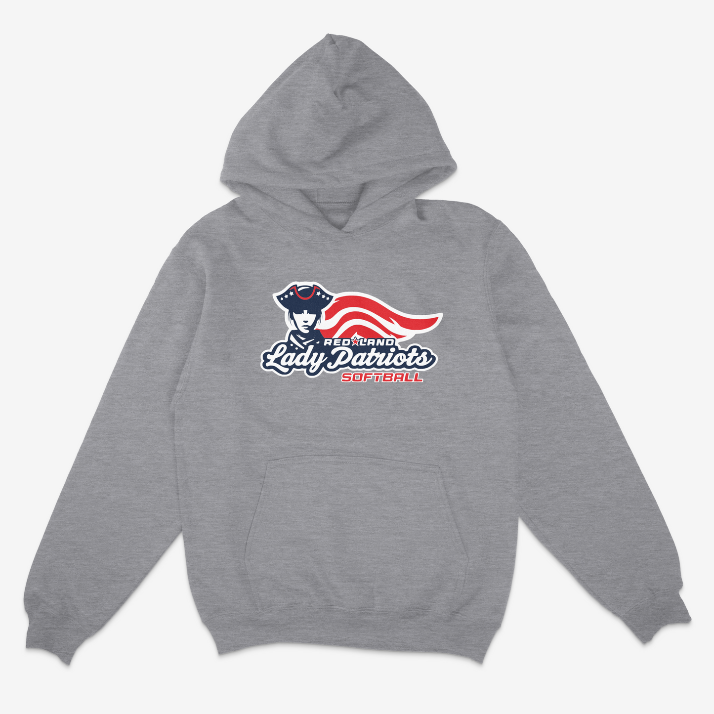 Red Land Lady Patriots Core Fleece Pullover Hoodie