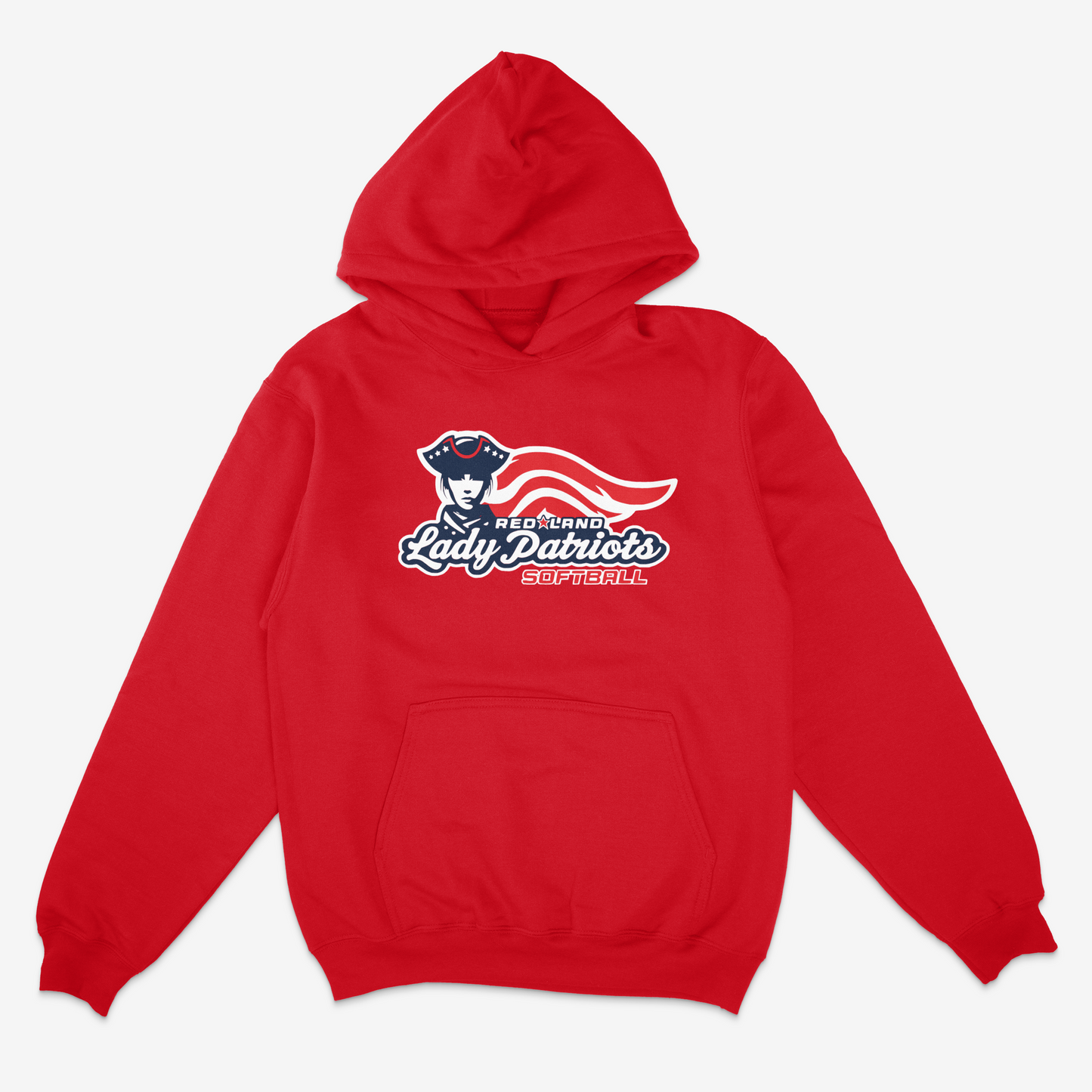 Red Land Lady Patriots Core Fleece Pullover Hoodie