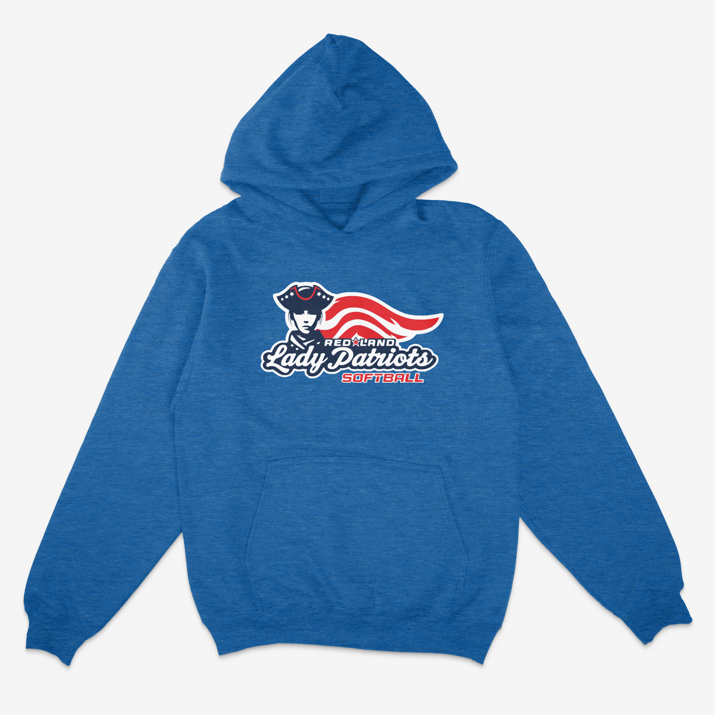 Red Land Lady Patriots Core Fleece Pullover Hoodie