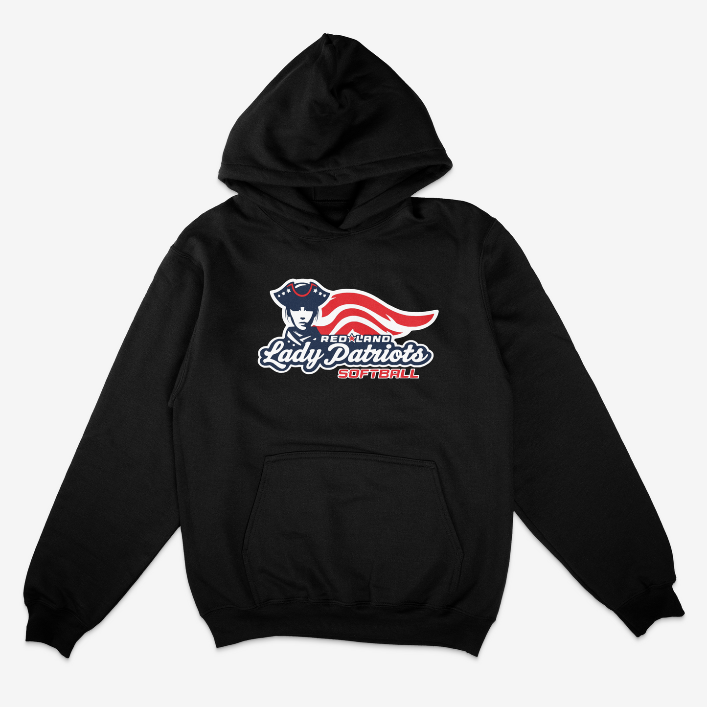 Red Land Lady Patriots Core Fleece Pullover Hoodie