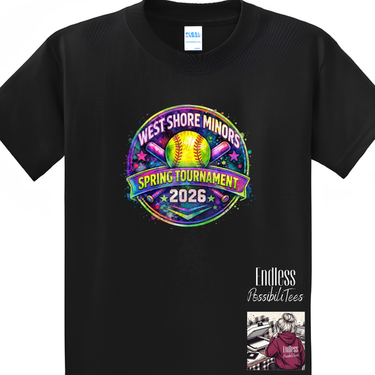 2026 West Shore Minors Softball Tournament Shirt