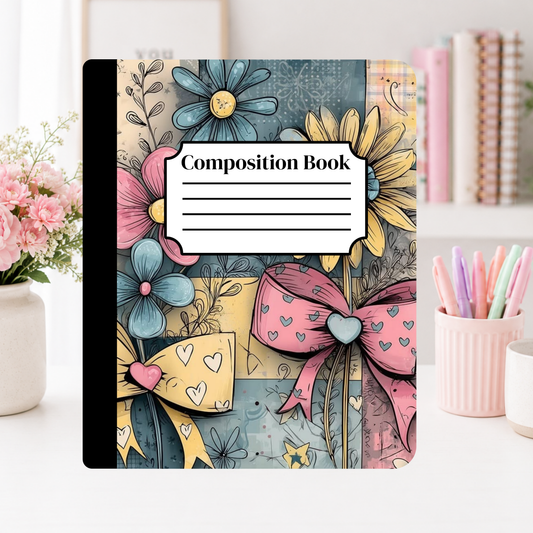 Vintage Floral Patchwork Notebook Cover