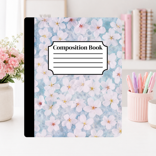 Daisy Blue Notebook Cover