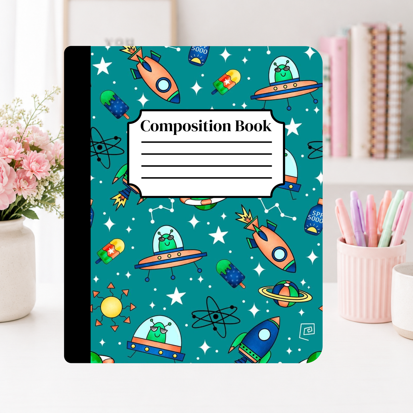 Space Adventure Notebook Cover