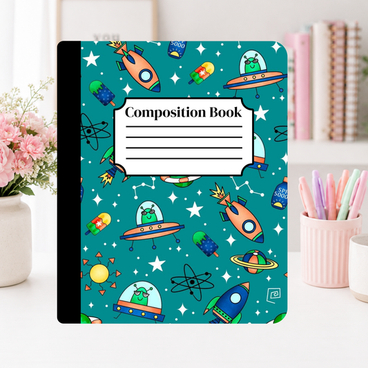 Space Adventure Notebook Cover