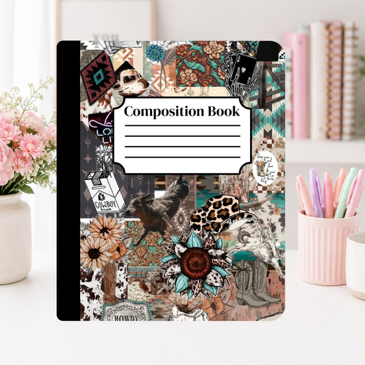 Western Cowgirl Notebook Cover