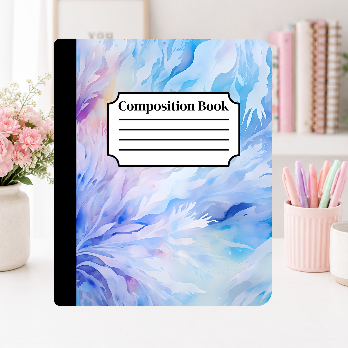 Ice Blue Notebook Cover