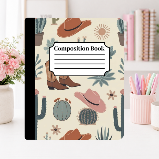 Desert Cowgirl Notebook Cover