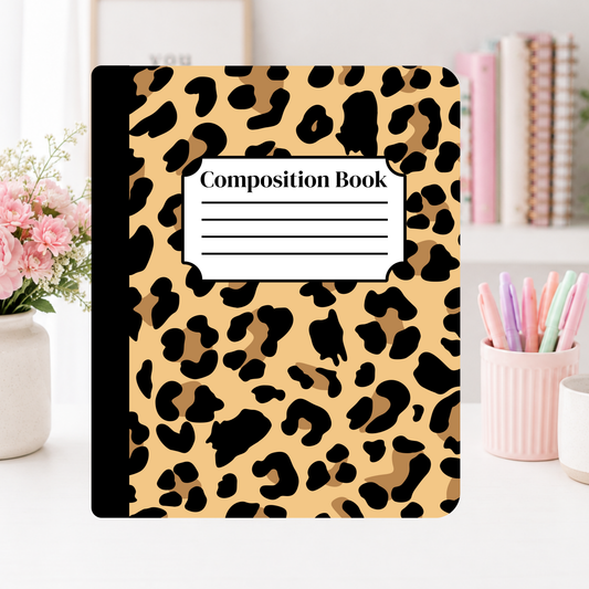Classic Leopard Print Notebook Cover
