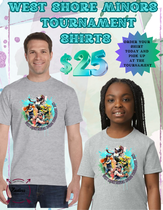 2025 West Shore Minors Softball Tournament Shirt