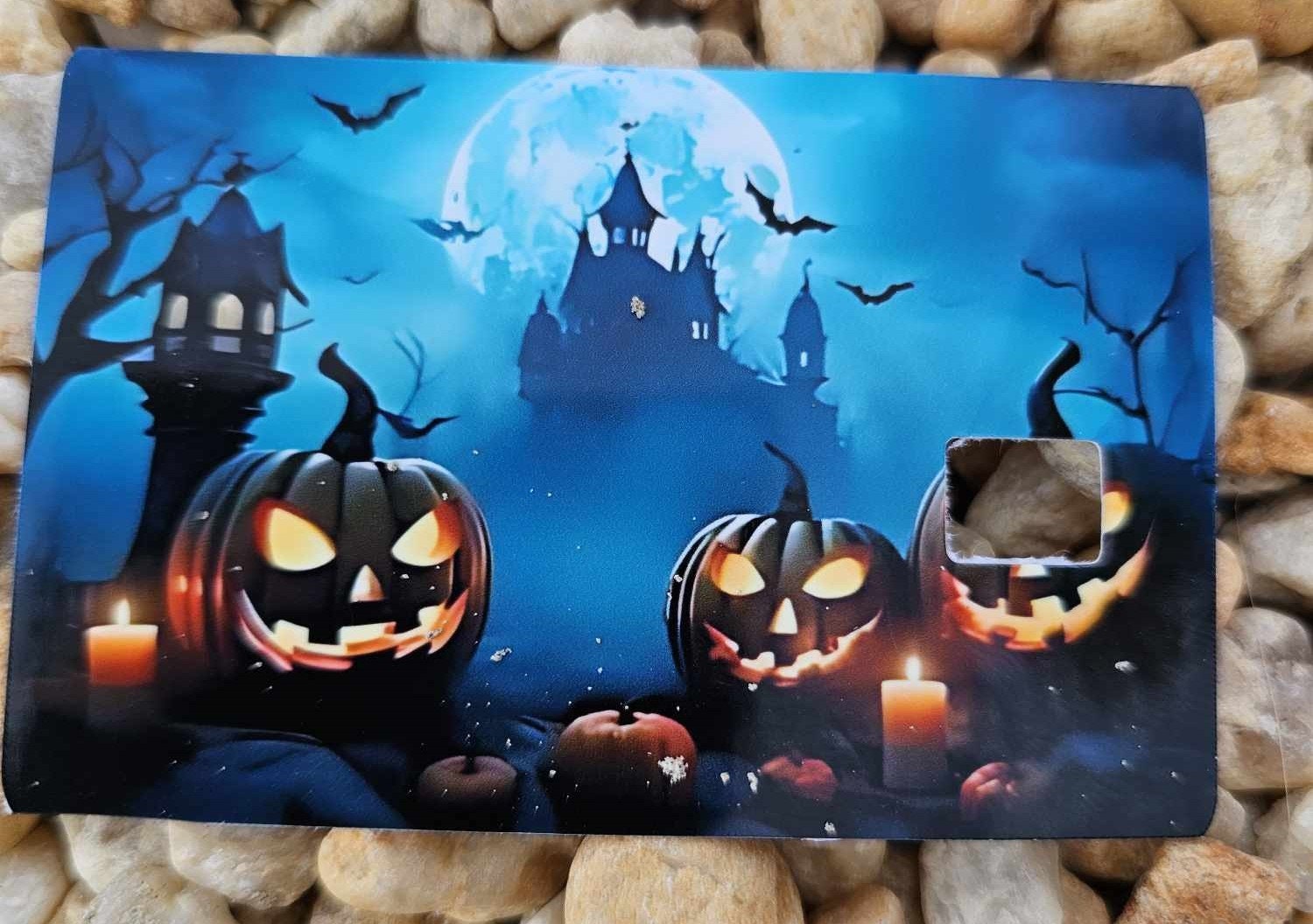 Spooky Pumpkins Credit Card Skin
