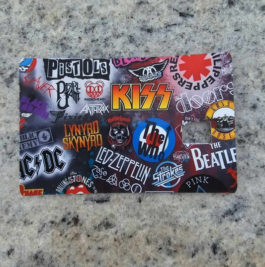 Rock 'N Roll Music Groups Credit Card Skin