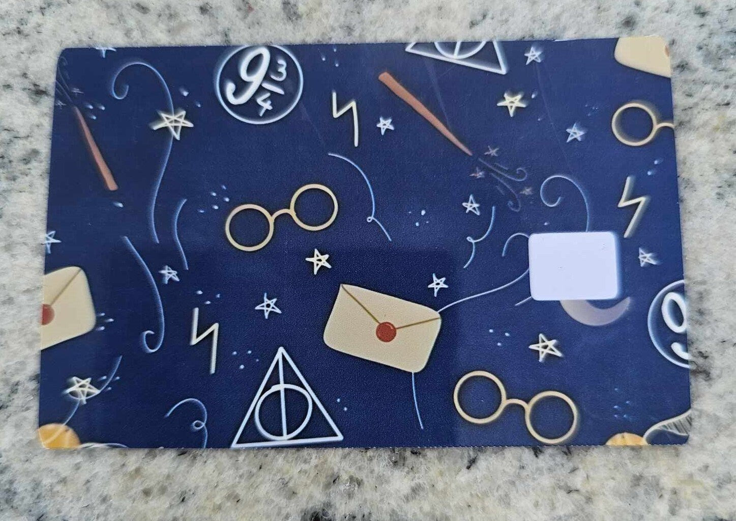 Blue Harry Potter Credit Card Skin