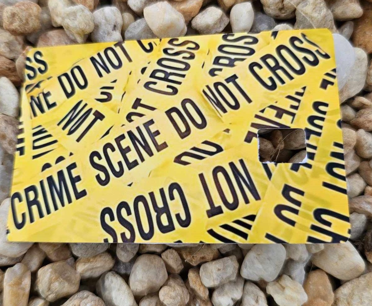 Caution Tape Credit Card Skin