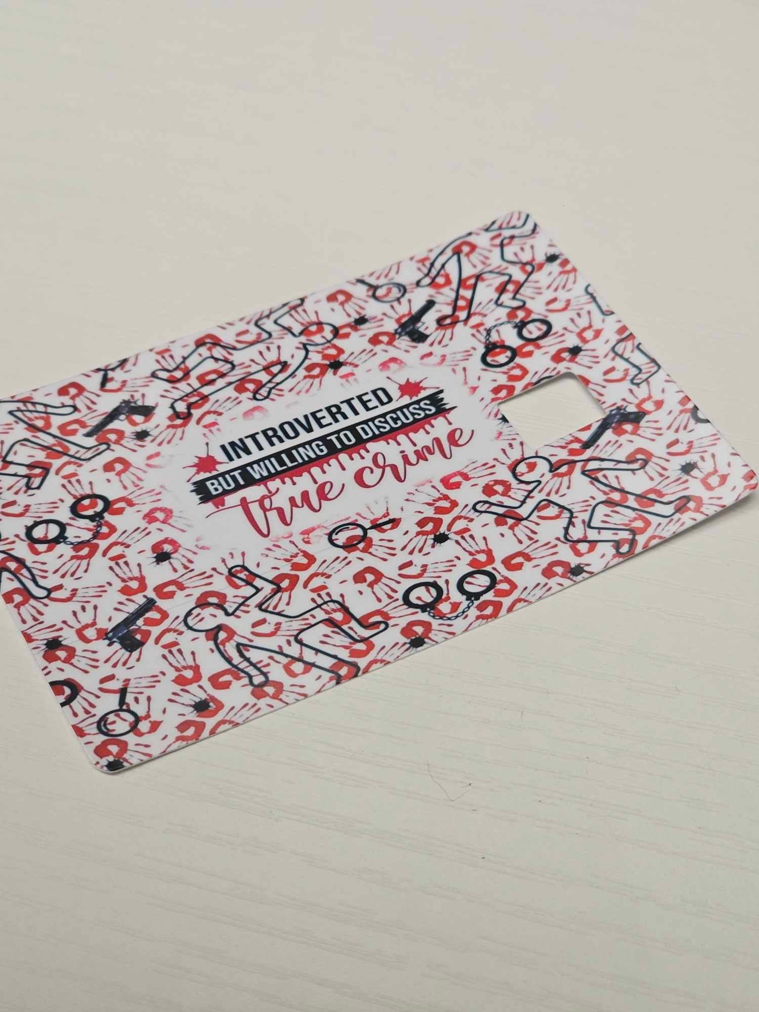Willing to Discuss True Crime Credit Card Skin