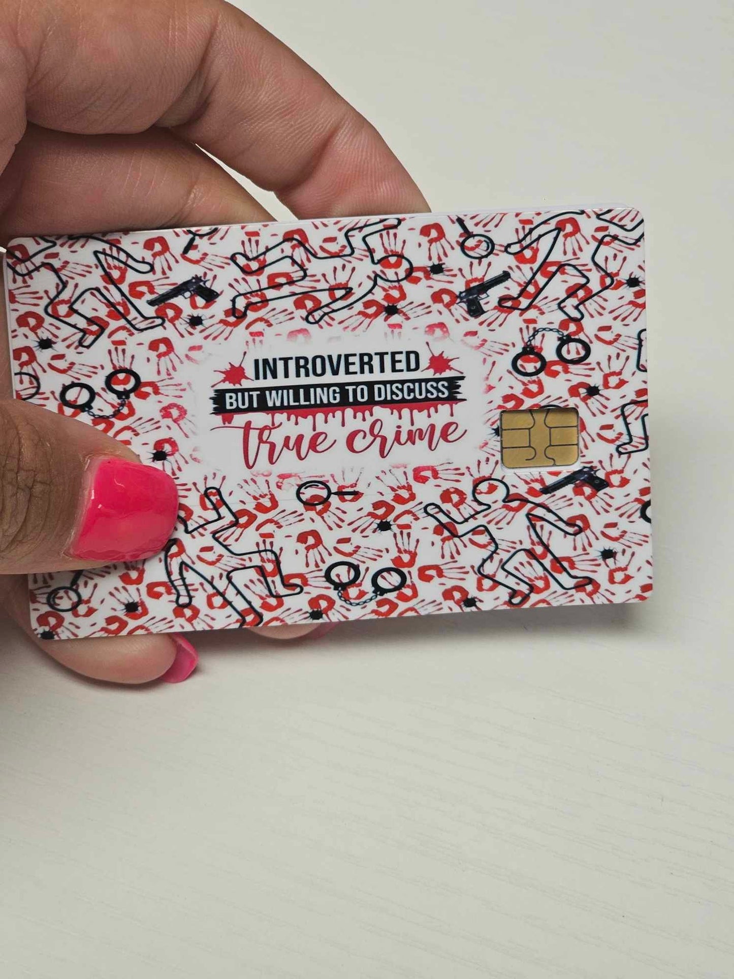 Willing to Discuss True Crime Credit Card Skin