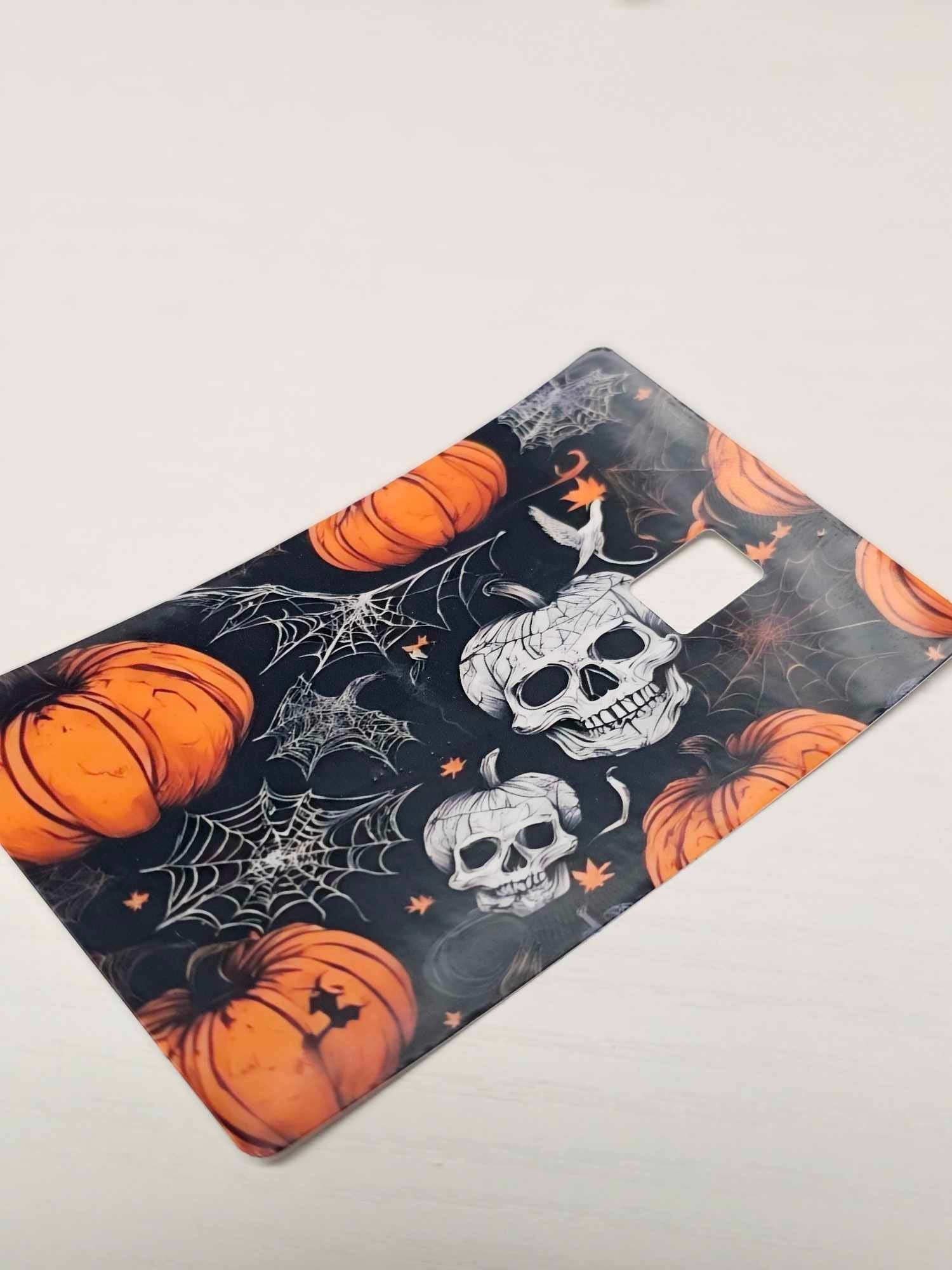 Skeletons and Pumpkins Credit Card Skin