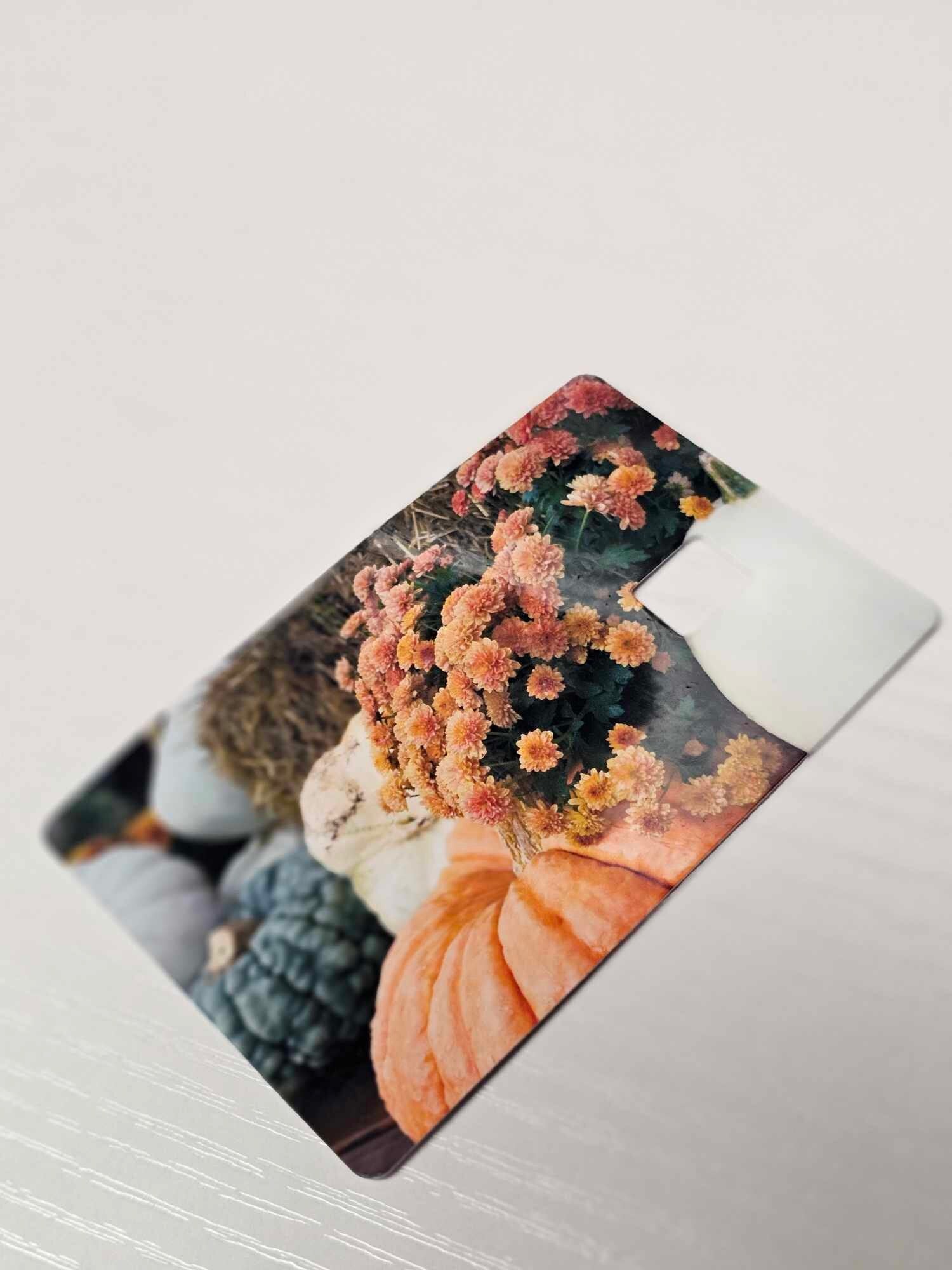 Fall Pumpkins and Mums Credit Card Skin