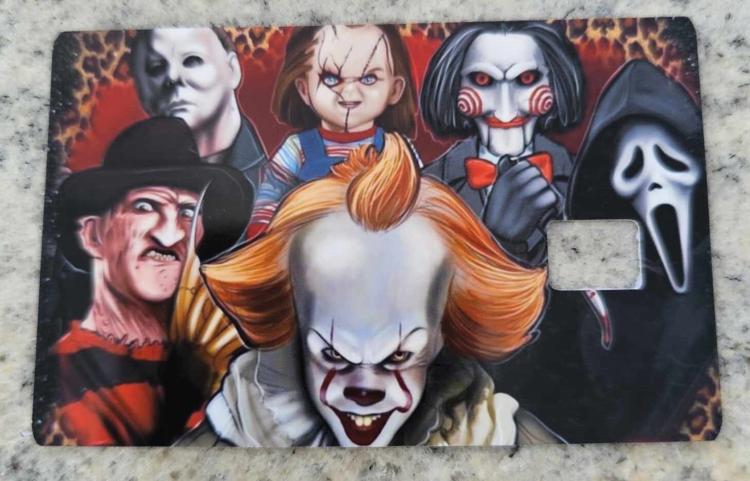 Halloween Horror Friends Credit Card Skin
