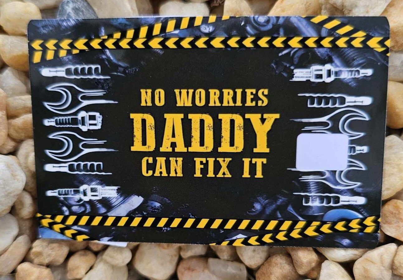 Daddy Can Fix It Credit Card Skin