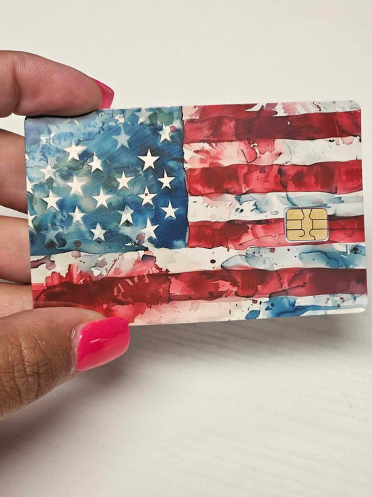 Watercolor Flag Credit Card Skin