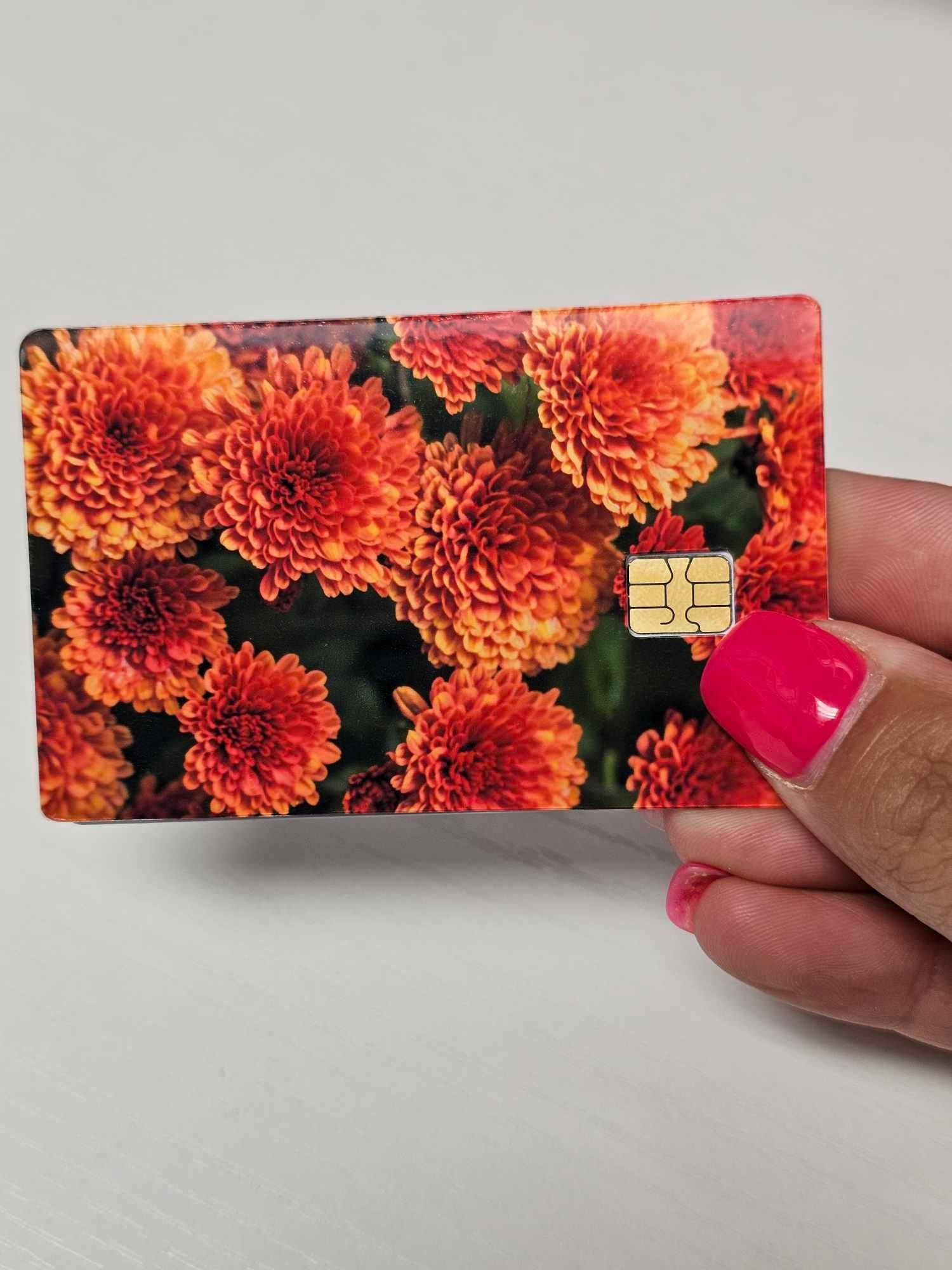 Orange Flower in Bloom Credit Card Skin