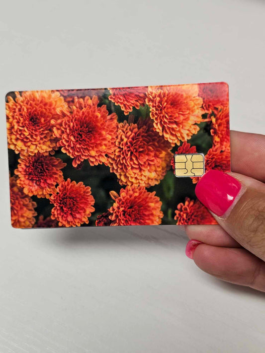 Orange Flower in Bloom Credit Card Skin
