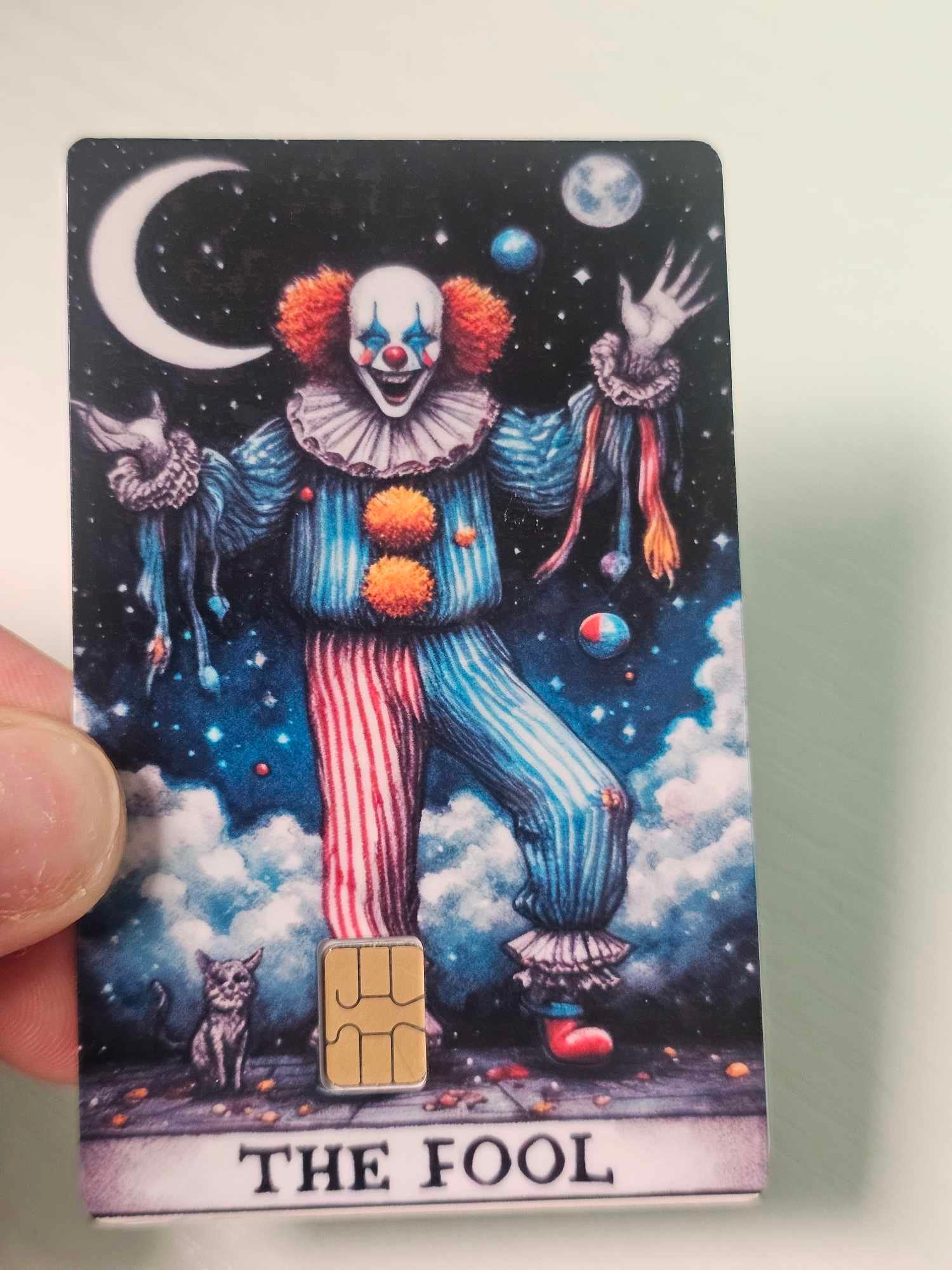 The Clown Tarot Credit Card Skin