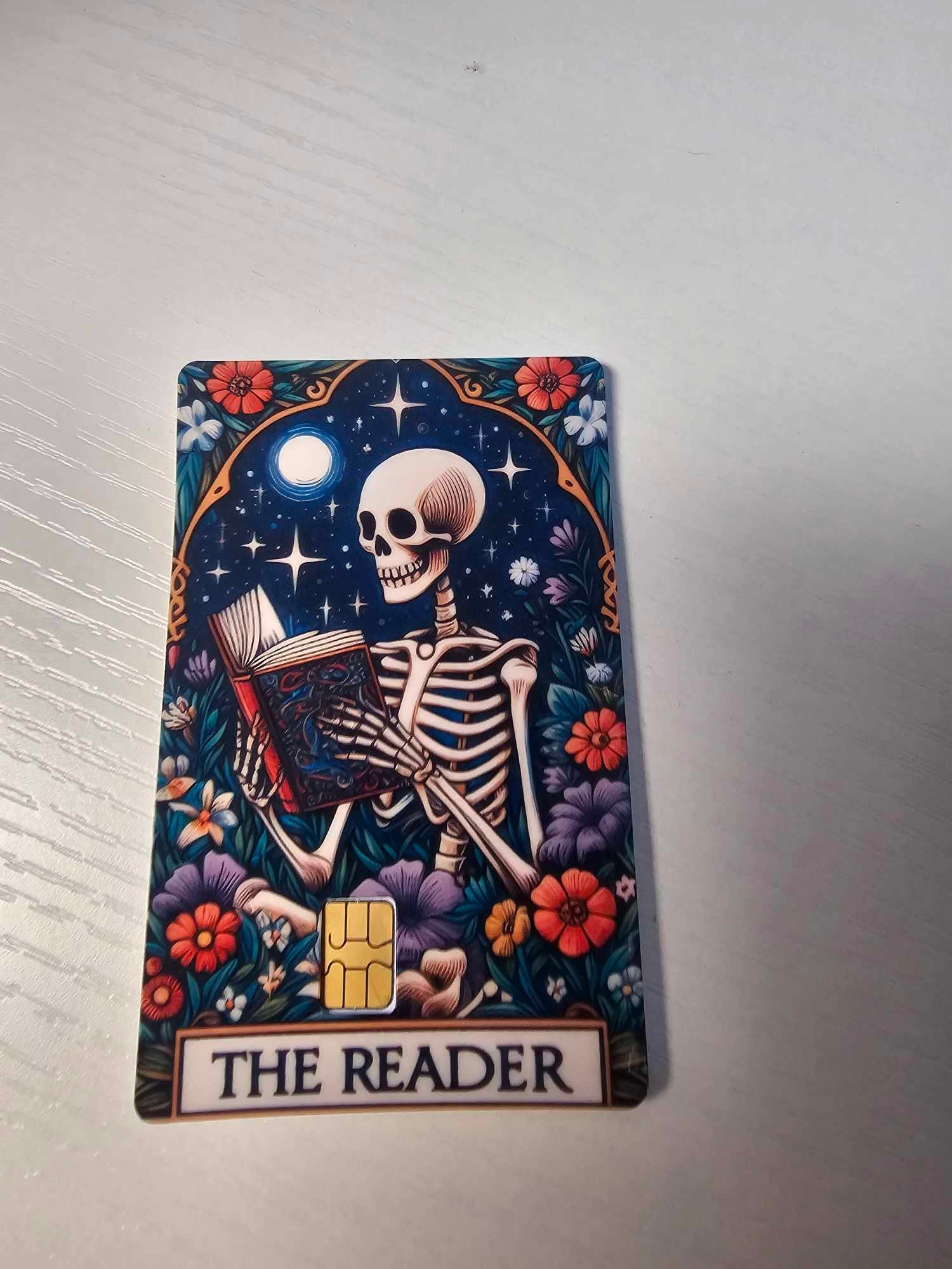 The Reader Tarot Card Credit Card Skin