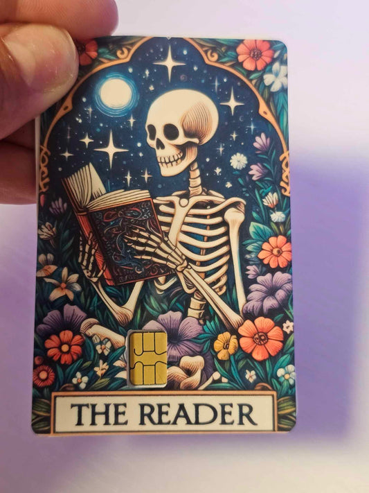 The Reader Tarot Card Credit Card Skin