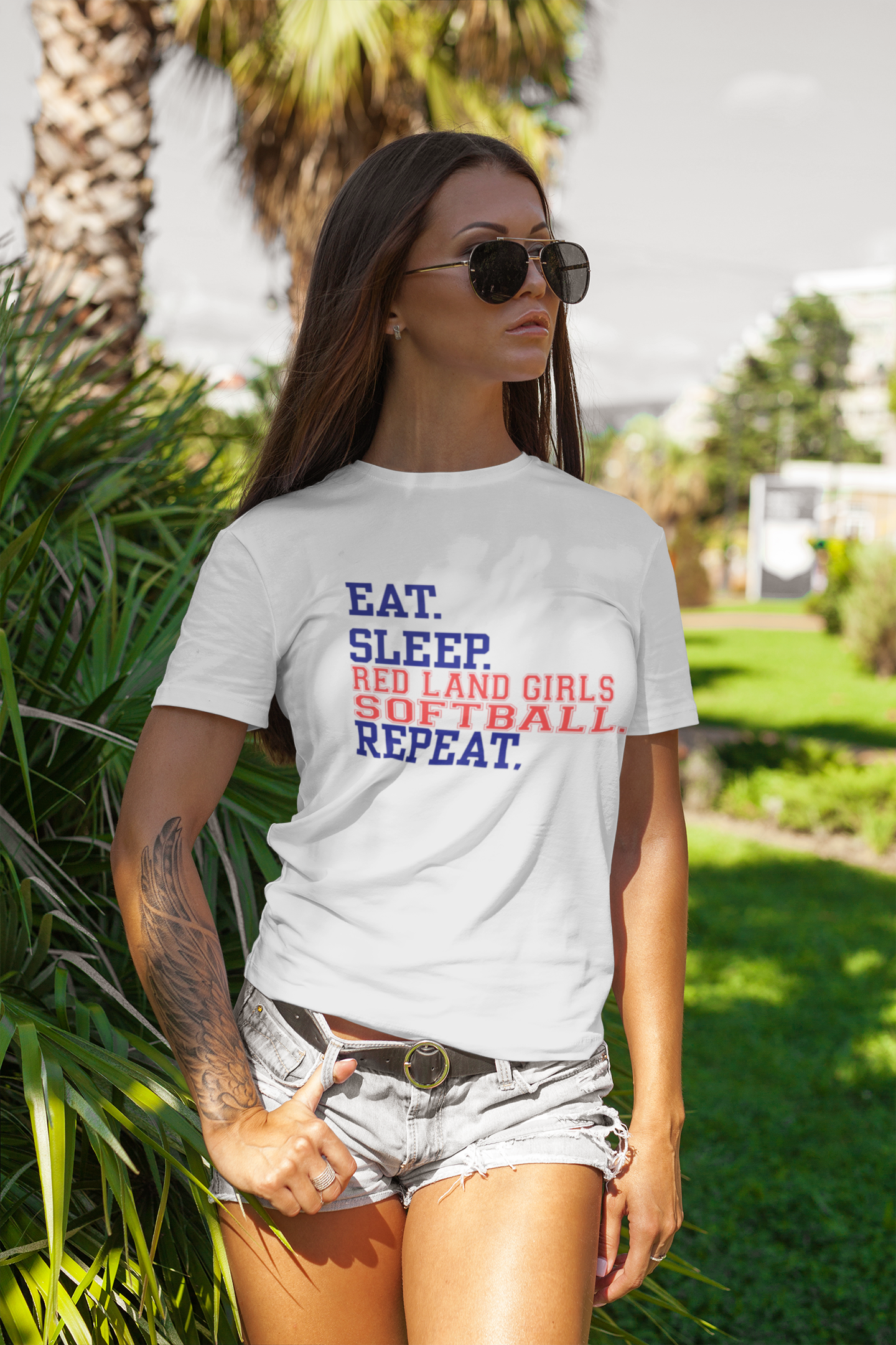 Eat. Sleep. Red Land Girls Softball. Repeat.